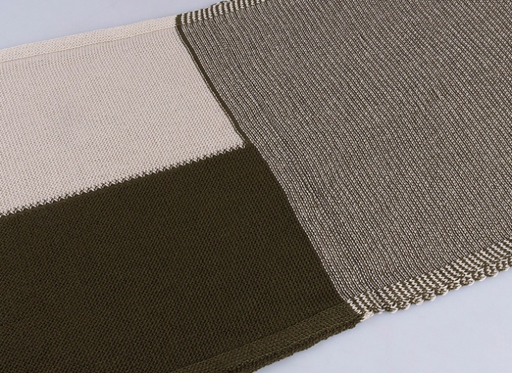 شال بافت زمستانی dichromatic