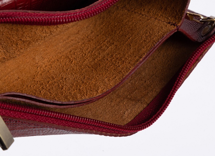 کیف دستی دوشی چرم زنانه طرح لزار