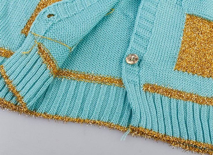 ژاکت بافت کلاهدار دخترانه