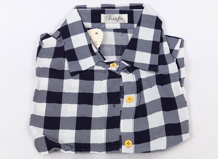 شومیز گره‌ای چهارخانه