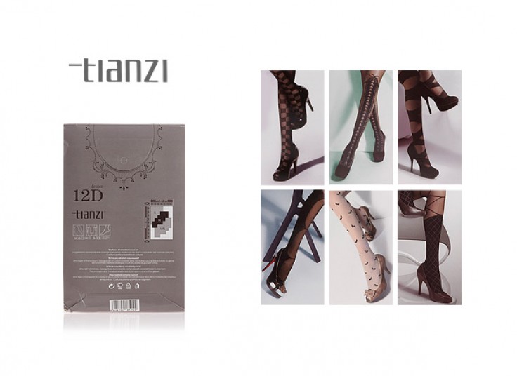 جوراب شلواری طرح دار Tianzi