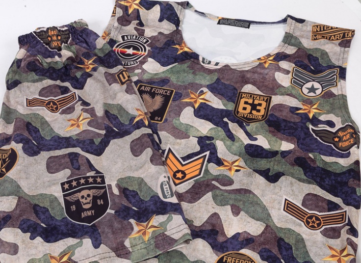 ست رکابی شلوارک طرحدار