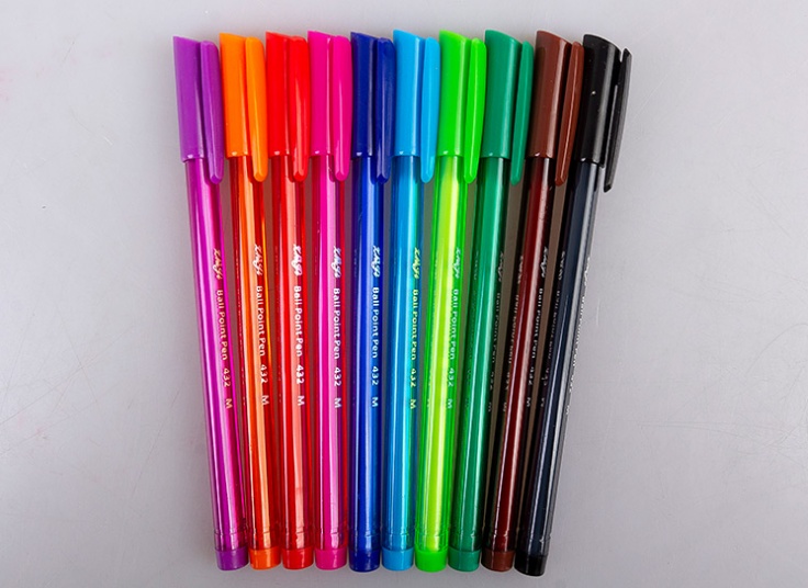 پکیج ده عدد خودکار رنگی Zhiji