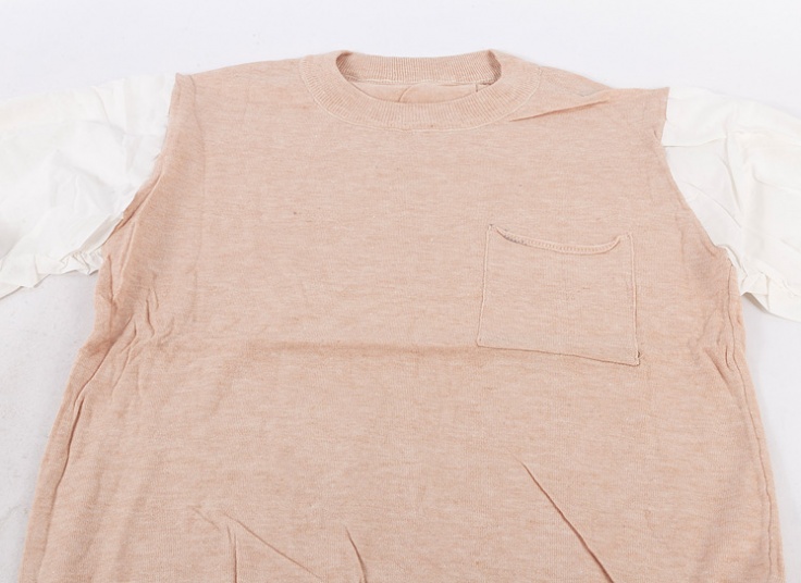 بلوز بافت آستین فانتزی