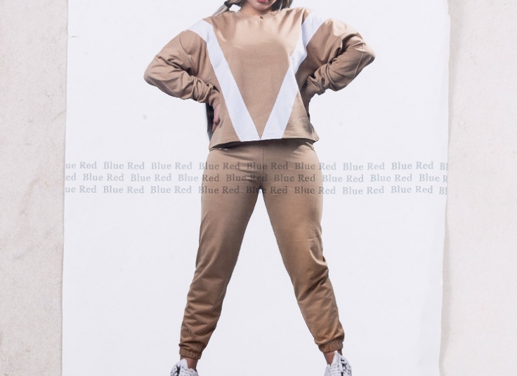 ست بلوز شلوار زنانه Blue Red