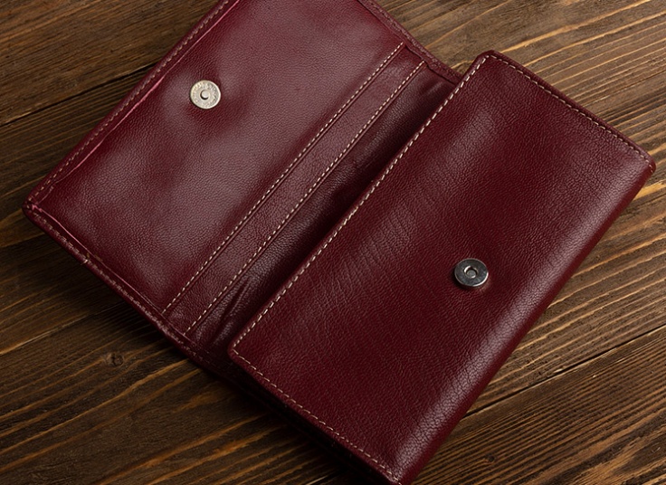 کیف پول چرم طبیعی زنانه