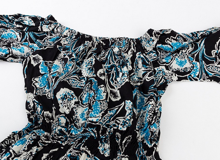 پیراهن ساحلی یقه قایقی