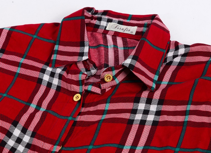 شومیز گره‌ای چهارخانه