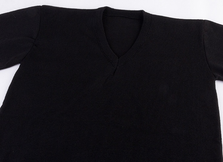 پلیور بافت یقه هفت رنگی