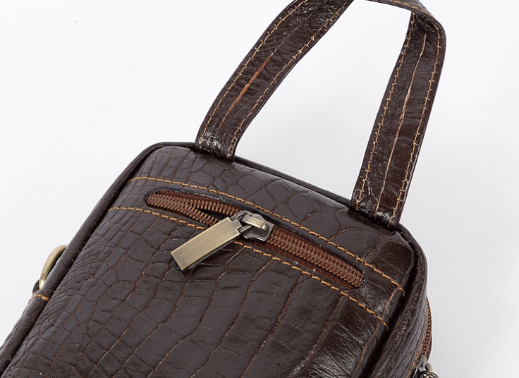 کیف دوشی قفل دار  چرم طبیعی