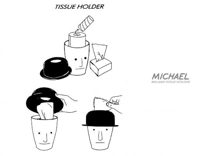 سطل طرح آدمک Michael