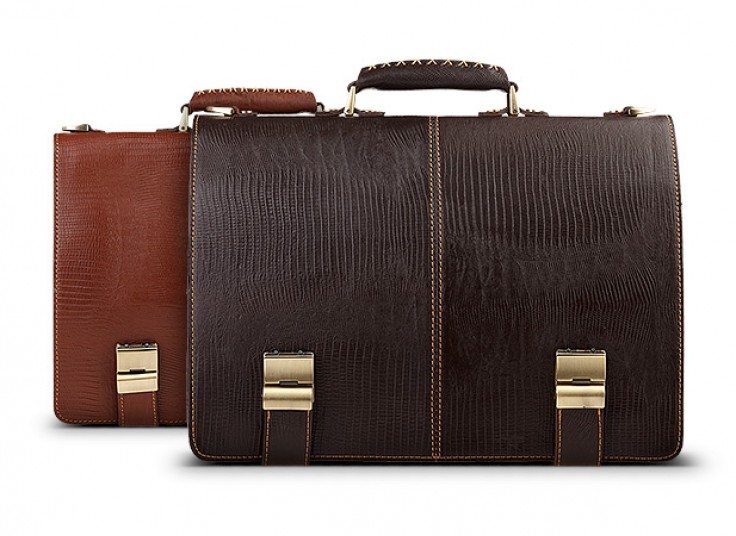 کیف اداری چرم طبیعی lezar