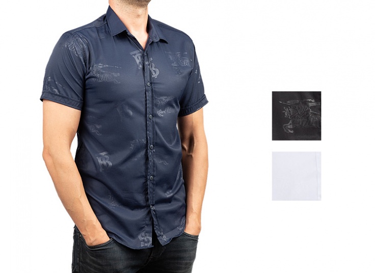 پیراهن آستین کوتاه طرح Burberry