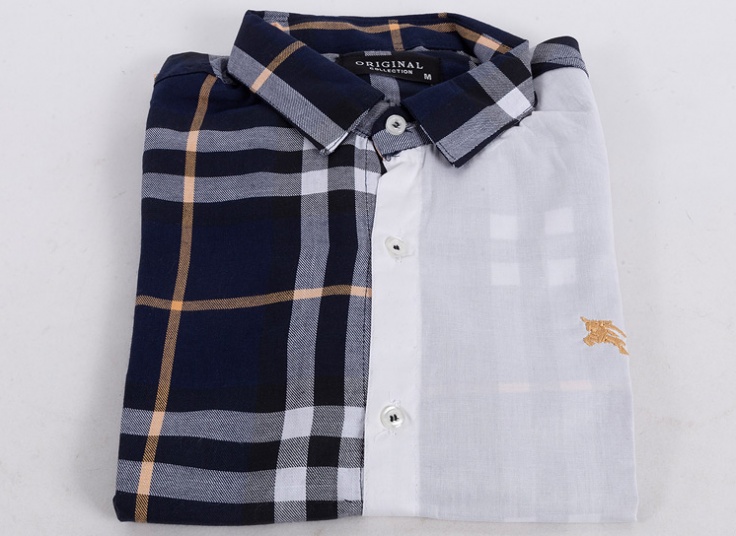 پیراهن چهارخانه مردانه طرح Burberry