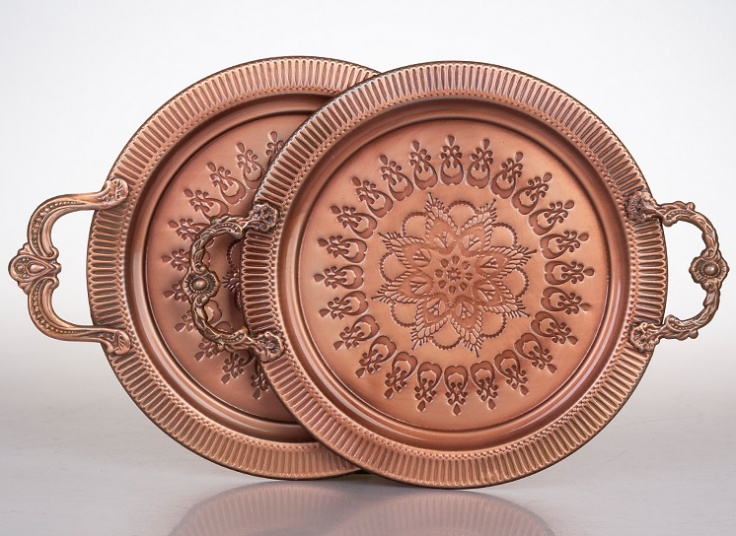 سینی فلزی طرح برجسته