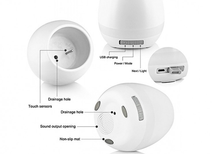 اسپیکر بلوتوث و گلدان موزیکال SMART