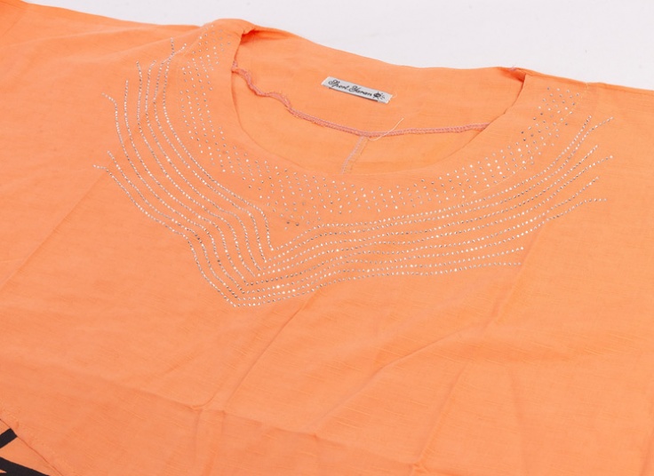 تیشرت نگین دار سایز بزرگ زنانه