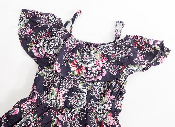 پیراهن ساحلی یقه قایقی