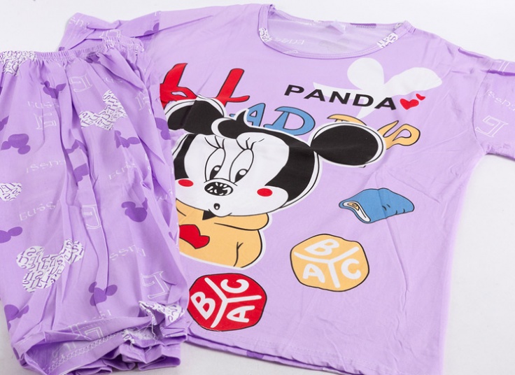 ست تیشرت شلوارک طرحدار