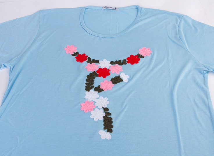 بلوز سایز بزرگ زنانه broidery