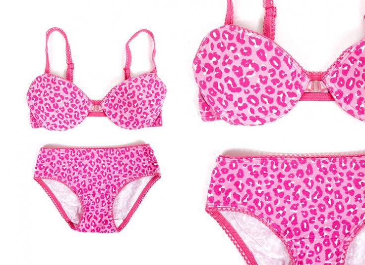 لباس زیر دخترانه پلنگی