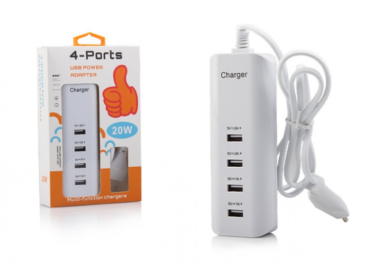 شارژر USB چهار پورت