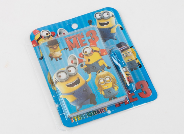 پکیج دفترچه و خودکار کارتونی