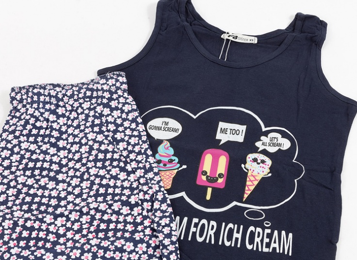 تاپ شورتک طرح بستنی FB Sister