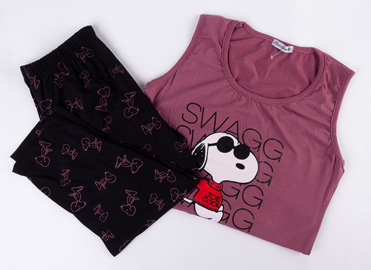 ست تاپ و شلوارک Snoopy