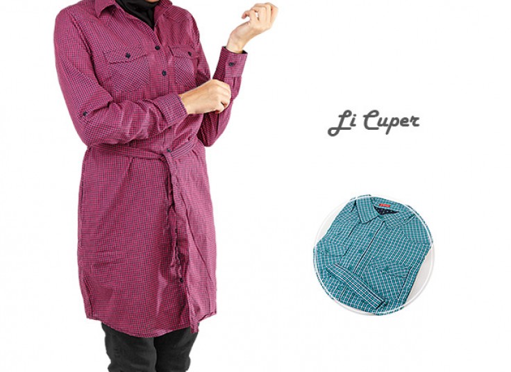 مانتو چهارخانه Li Cuper