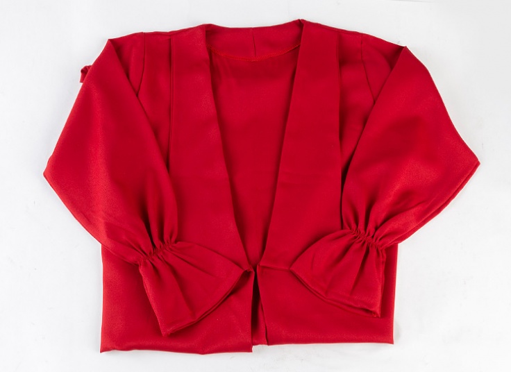 مانتو کرپ یقه آمریکایی