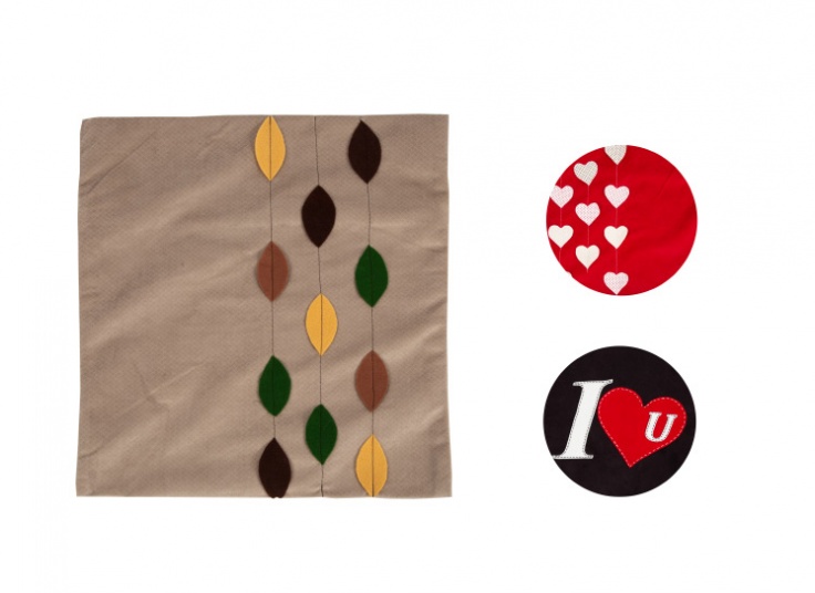 کوسن مخمل تکه دوزی