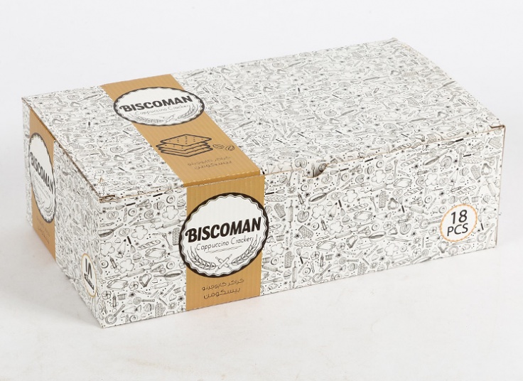 کراکر کاپوچینو 18 بسته ای BISCOMAN