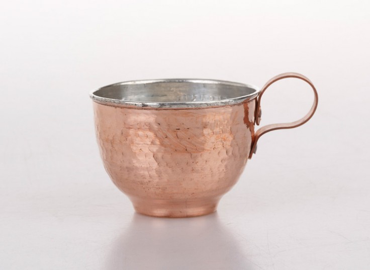 لیوان مسی دسته دار