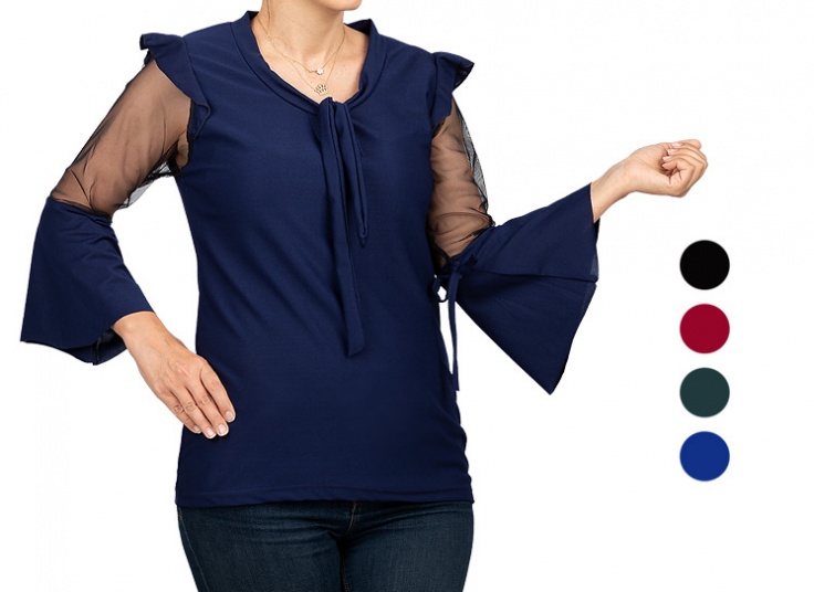 شومیز زنانه آستین کلوش