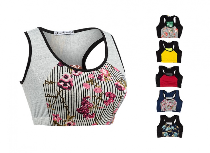 نیم تنه گل دار زنانه