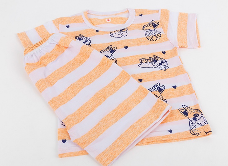 تیشرت و شلوارک راه‌ راه بچگانه