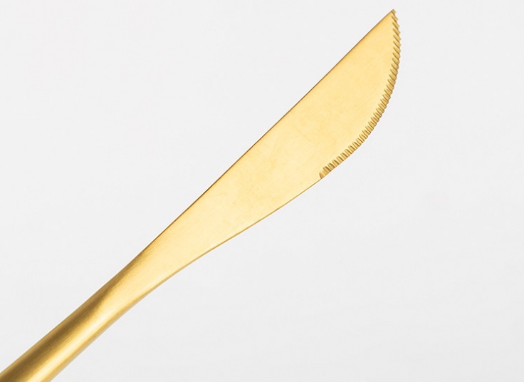 ست چهار پارچه قاشق چنگال طلایی