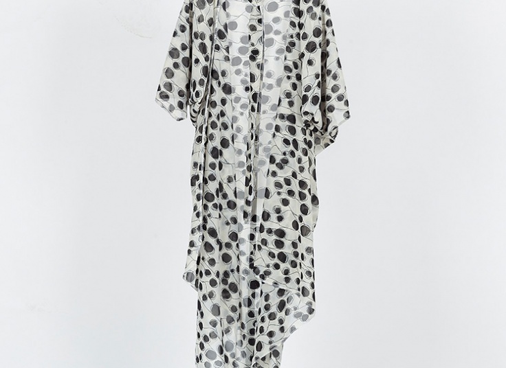 مانتو حریر جلو باز