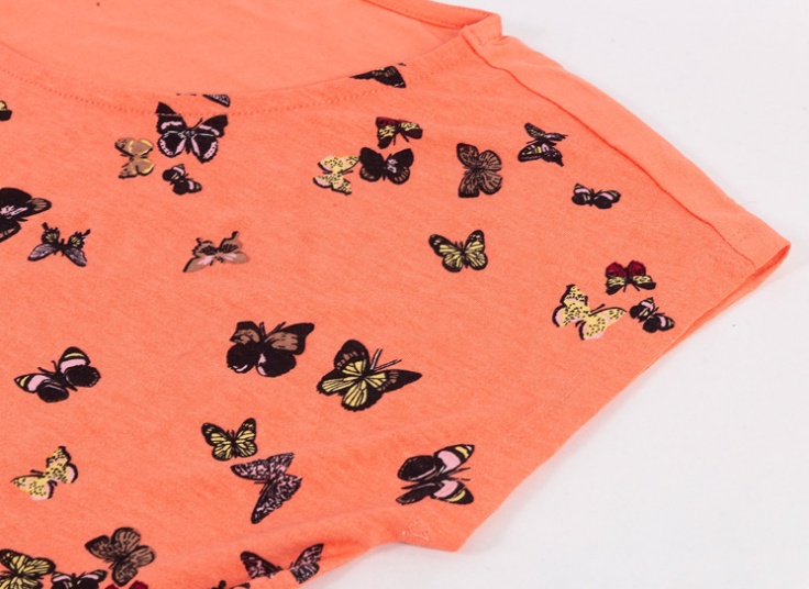 تیشرت آستین کوتاه طرح Butterfly