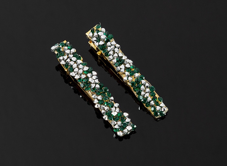 بسته دو عددی گیره مو کریستالی