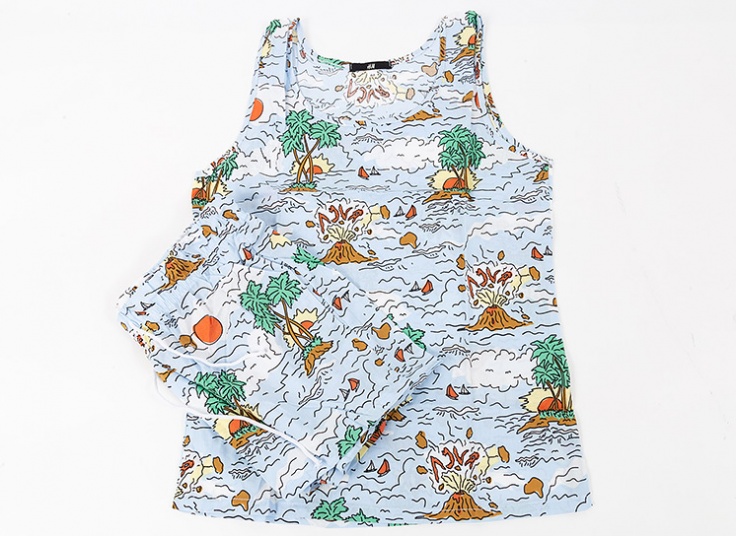 ست تاپ و شلوارک H and M