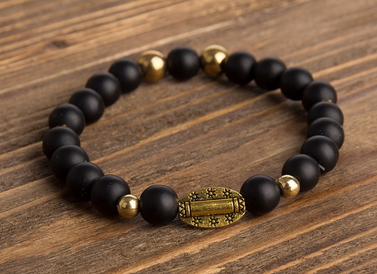 دستبند مهره ای اونیکس