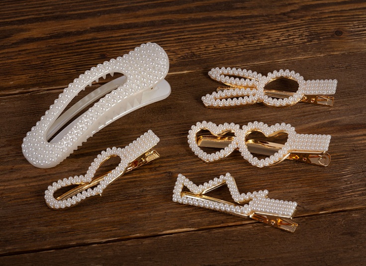 انواع گیره مو مرواریدی