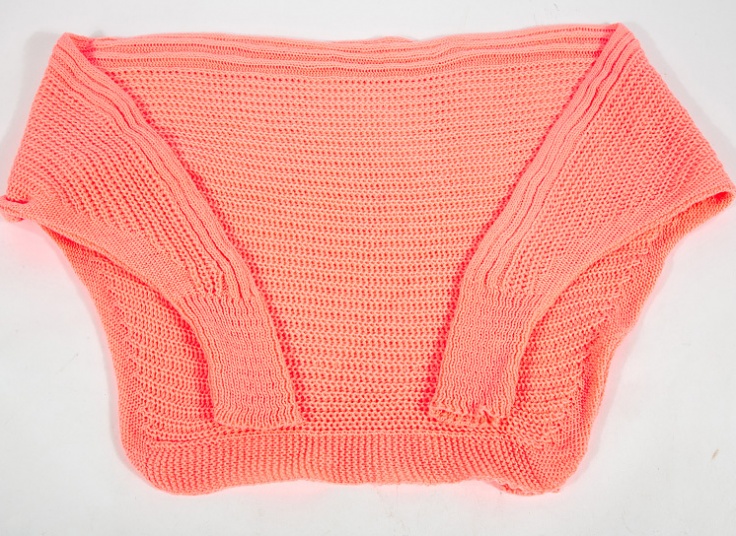 نیم تنه بافت یقه گرد