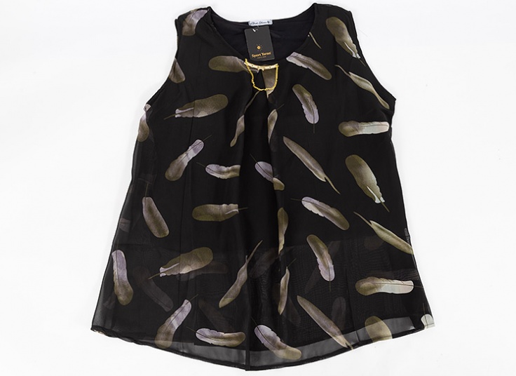 تاپ طرح دار حریر زنانه