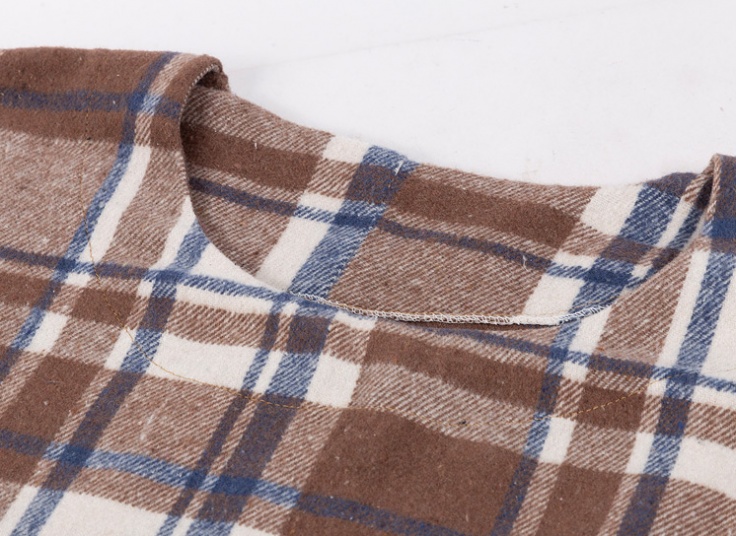 کفتان پشمی چهارخانه زنانه