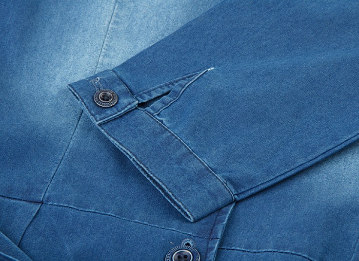 مانتو یقه انگلیسی طرح جین