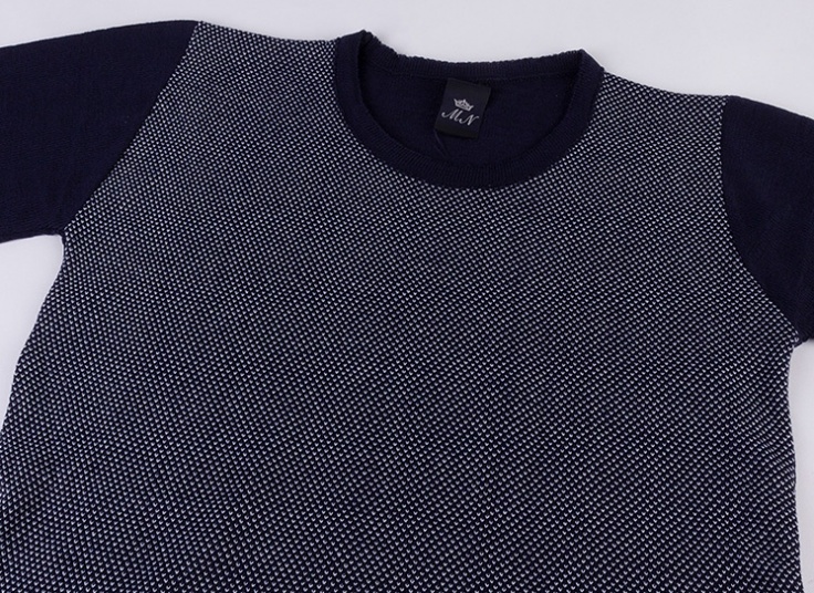 پلیور بافت دو رنگ