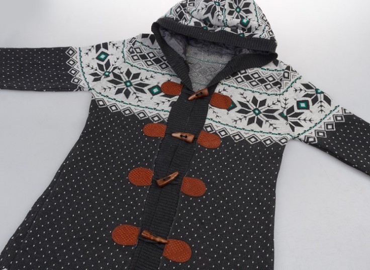 مانتو بافت طرحدار زنانه